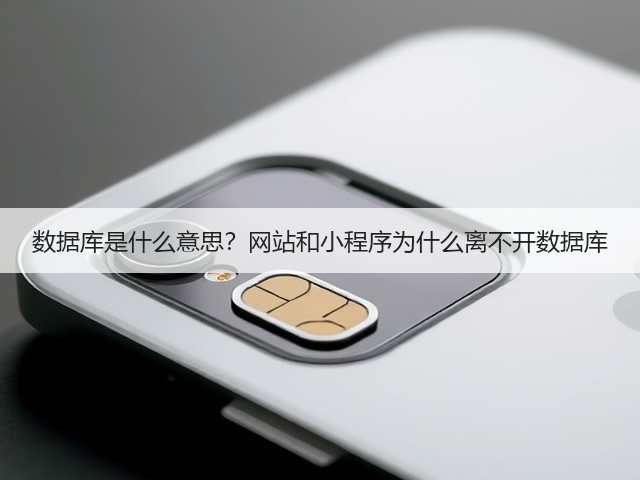 数据库是什么意思?网站和小程序为什么离不开数据库-图3 数据库是什么意思?网站和小程序为什么离不开数据库-图3